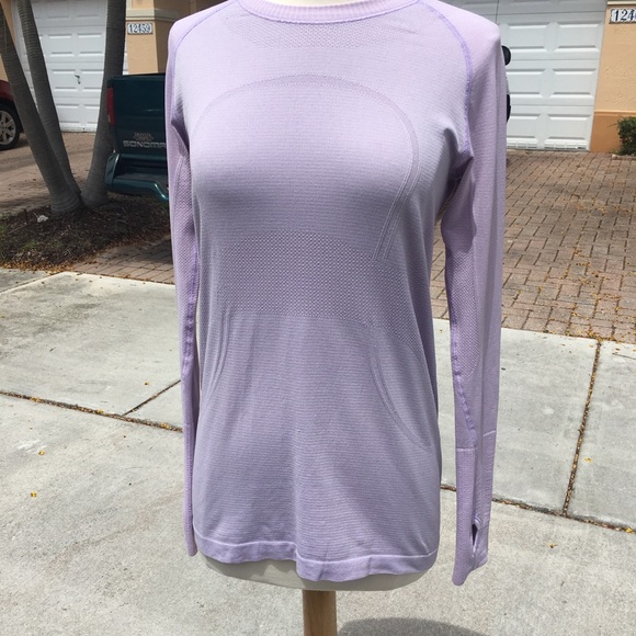 lululemon athletica Tops - Lululemon Run: Swiftly Tech Long Sleeve Purple Top